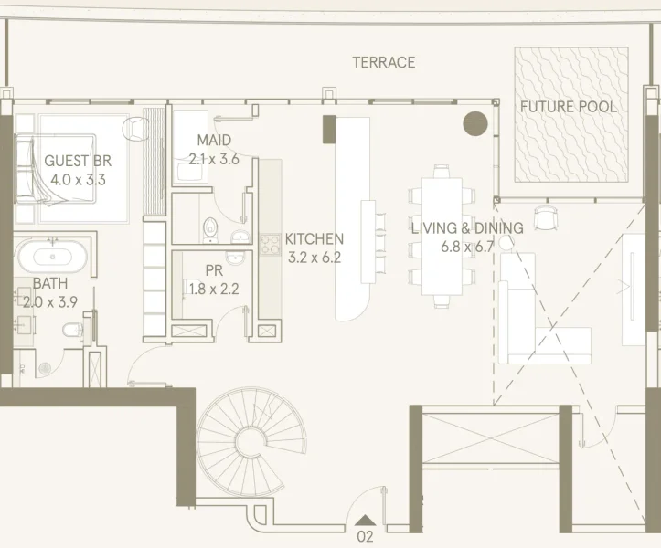 4.0 bedrooms penthouse - Saas Hills