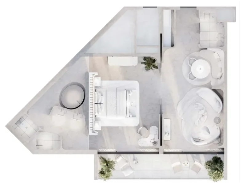 1.0 bedroom hotel apartments - Artist Hotel