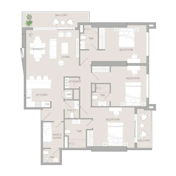 3,5 bedroom Apartments -  AUREL1A Residence