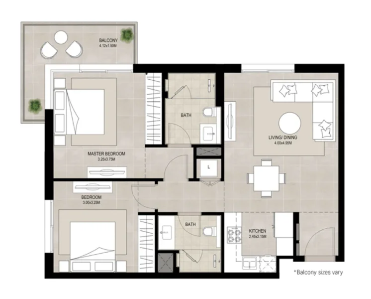 2.0 bedrooms apartments - Ellison