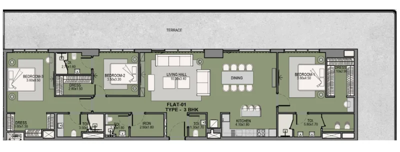 3.0 bedrooms apartments - Helvetia Residences