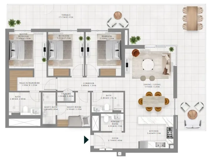 3.0 bedrooms apartments - Park Lane