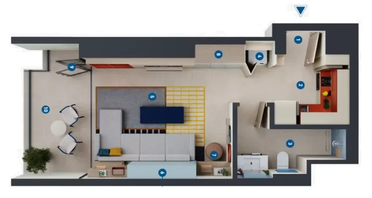 0.0 bedroom apartments - Rove Home Dubai Marina