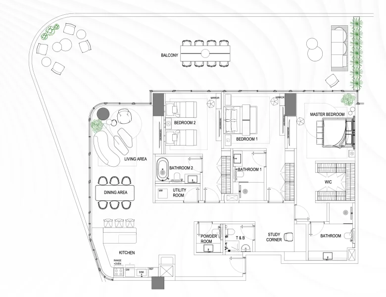 3.0 bedrooms apartments - Fortune Bay Residences