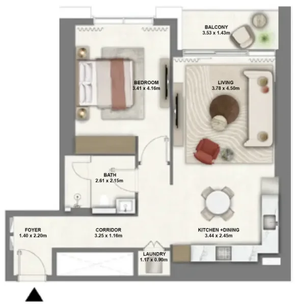 1.0 bedroom apartments - Montiva by Vida