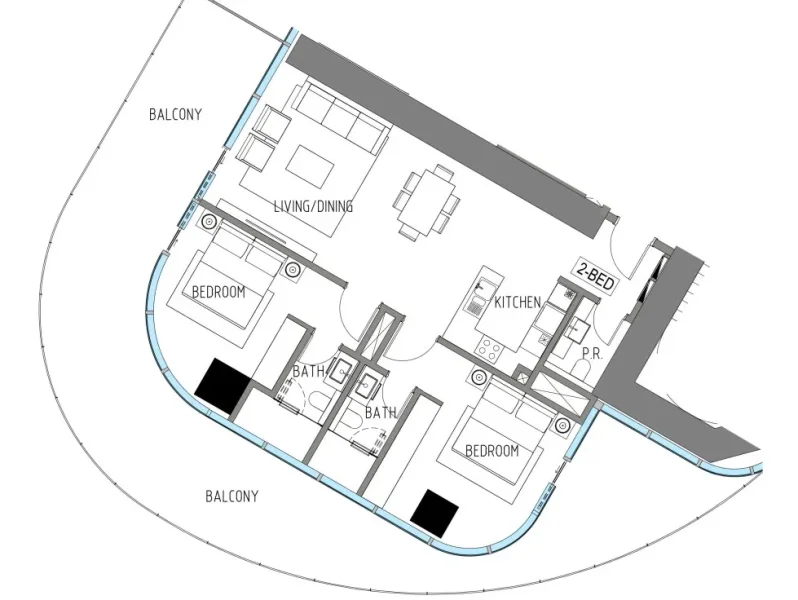 2.0 bedrooms apartments - Damac Casa