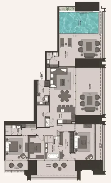 2.0 bedrooms apartments - Burj Binghatti Jacob and Co Residences