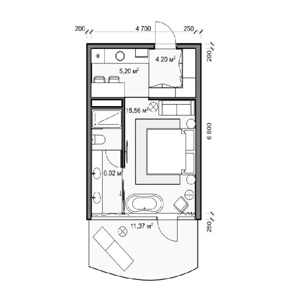 1.0 bedroom apartments - Anta Oasis by Wyndham