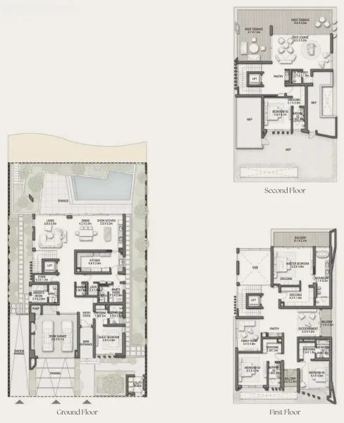 5.0 bedrooms villa - Palm Jebel Ali Villas