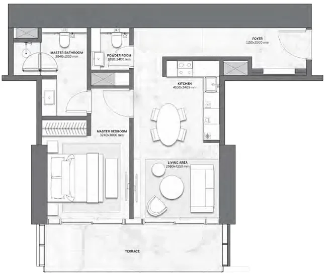 1.0 bedroom apartments - Trump International Hotel and Tower