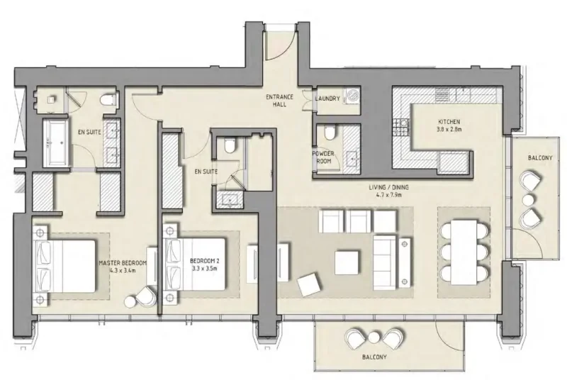 2.0 bedrooms apartments - BLVD Heights