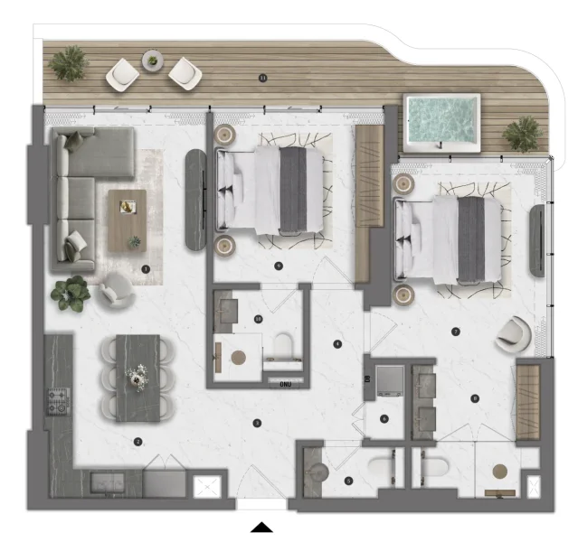2.0 bedrooms apartments - Bond Living