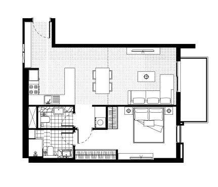 1.0 bedroom apartments - FH Residency