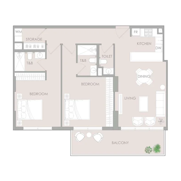 2 bedroom Apartments -  IR1DIAN Park