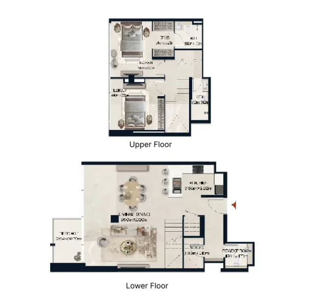 2.0 bedrooms duplex - Norah Residence