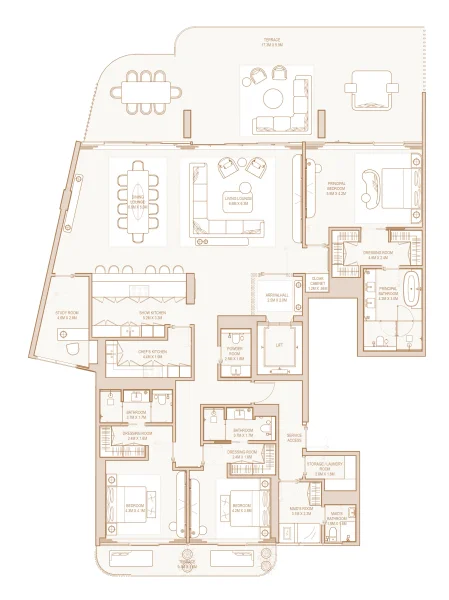 3.0 bedrooms apartments - Four Seasons Private Residences Abu Dhabi at Saadiyat Beach