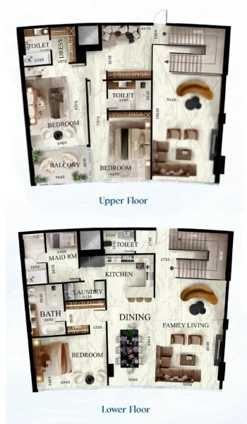 3.0 bedrooms duplex - Radiant Elite Tower