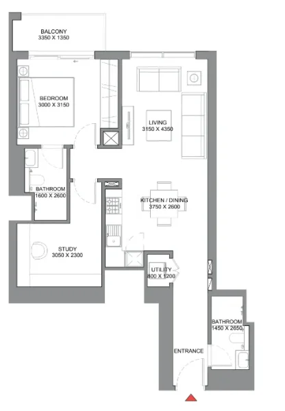 1.0 bedroom apartments - 350 Riverside Crescent