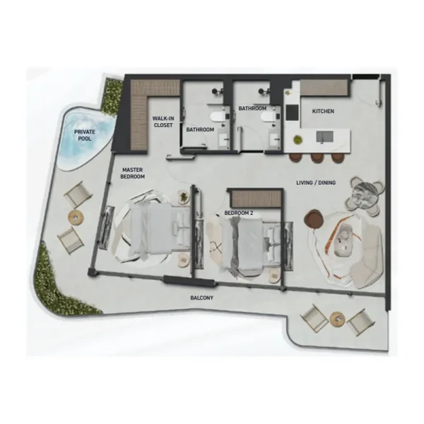 2.0 bedrooms apartments - Hadley Heights 2