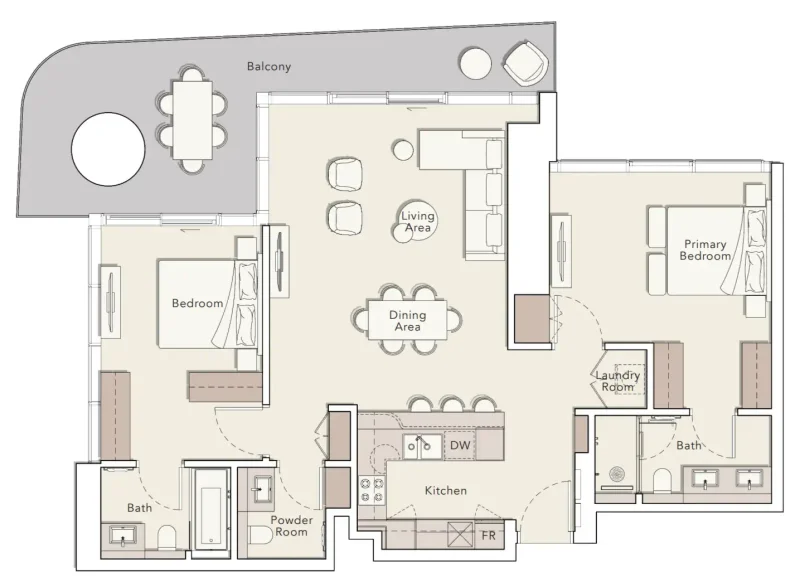 2.0 bedrooms apartments - Mercer House