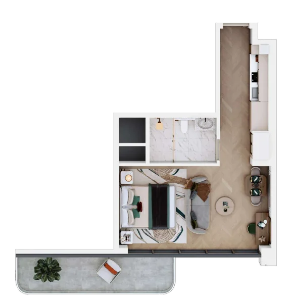 0.0 bedroom apartments - Vega