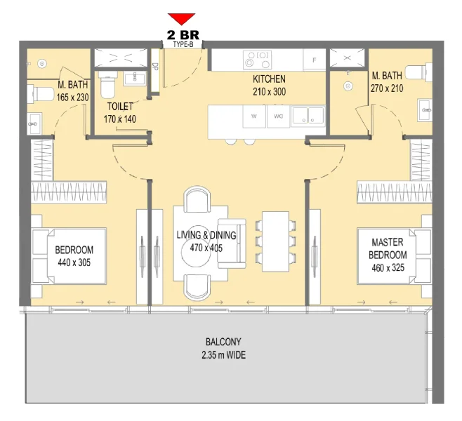 2.0 bedrooms apartments - Sensi