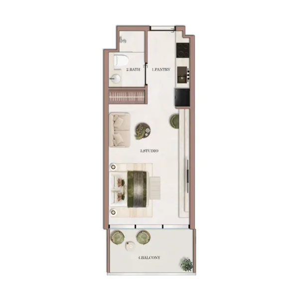 0.0 bedroom apartments - Havencia