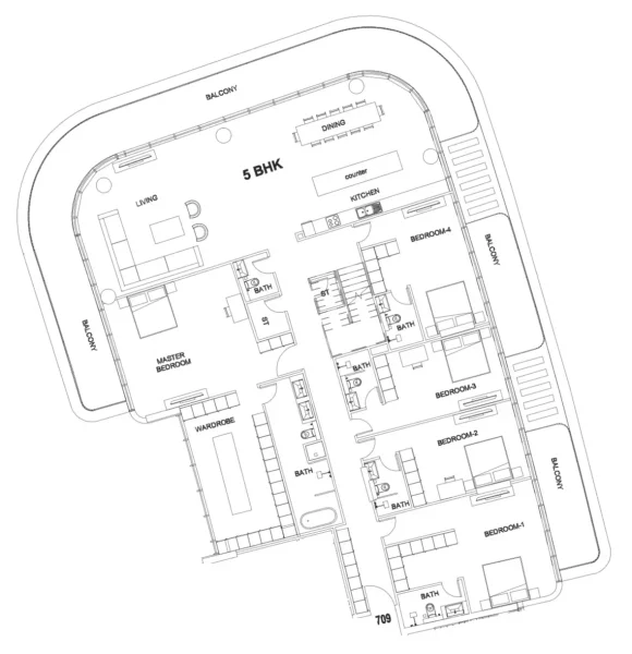 5.0 bedrooms penthouse - Villa Del Garda