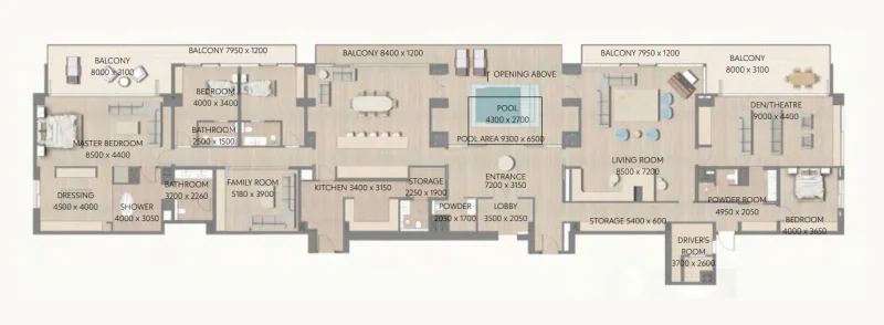 4.0 bedrooms penthouse - Cape Hayat