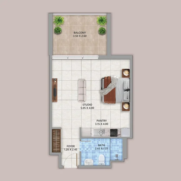 Studio Apartments -  Linden Residences