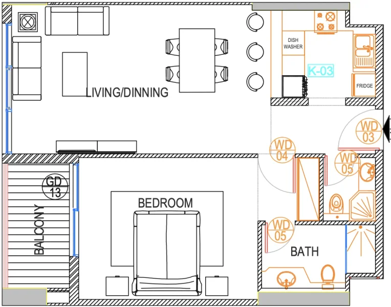 1.0 bedroom apartments - Urban Life