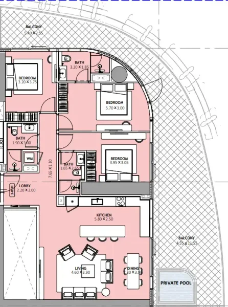 3.0 bedrooms apartments - Binghatti Skyblade