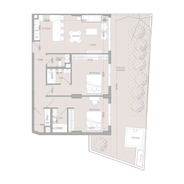 2 bedroom Apartments -  IR1DIAN Park 2