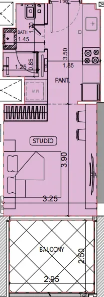 0.0 bedroom apartments - Binghatti Elite