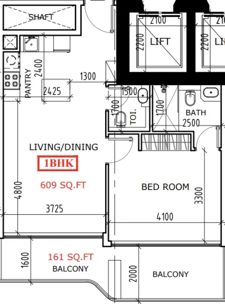 1.0 bedroom apartments - Coventry Gardens 2