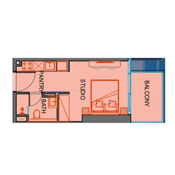 0.0 bedroom apartments - SkyGate Tower