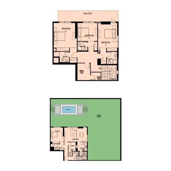 4.0 bedrooms duplex - Q Gardens Loft