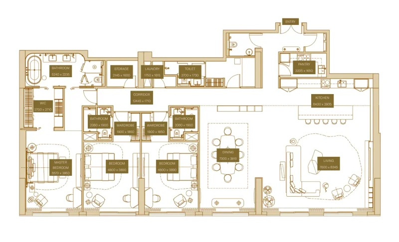 3.0 bedrooms apartments - Sofitel Residences