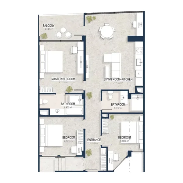 3.0 bedrooms apartments - Sekar