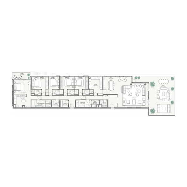 5.0 bedrooms apartments - Palm Central Private Residences