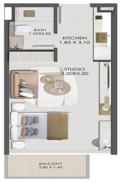 0.0 bedroom apartments - Legado by Prescott