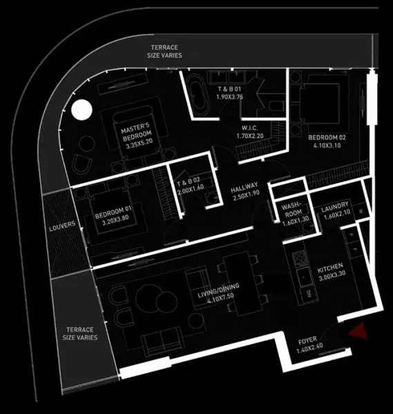 3.0 bedrooms apartments - Brabus Island