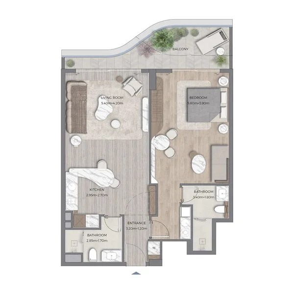 1 bedroom Apartments -  Tomorrow 166