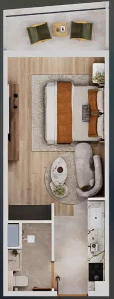 0.0 bedroom apartments - Nuve by Zoya