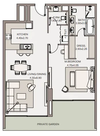 1.0 bedroom apartments - Haven Living