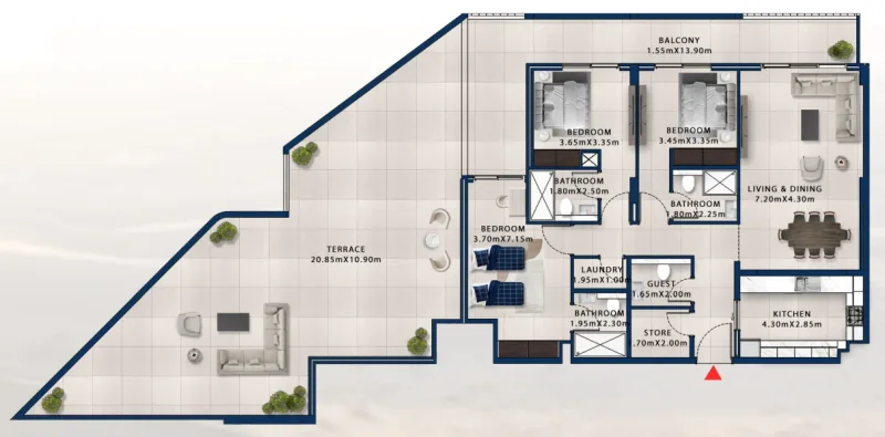 3.0 bedrooms apartments - Asayel Avenue