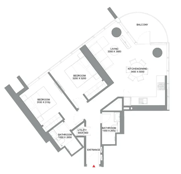 2.0 bedrooms apartments - Sobha Orbis