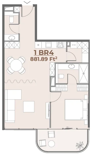 1.0 bedroom apartments - House of WELL 1 and 2