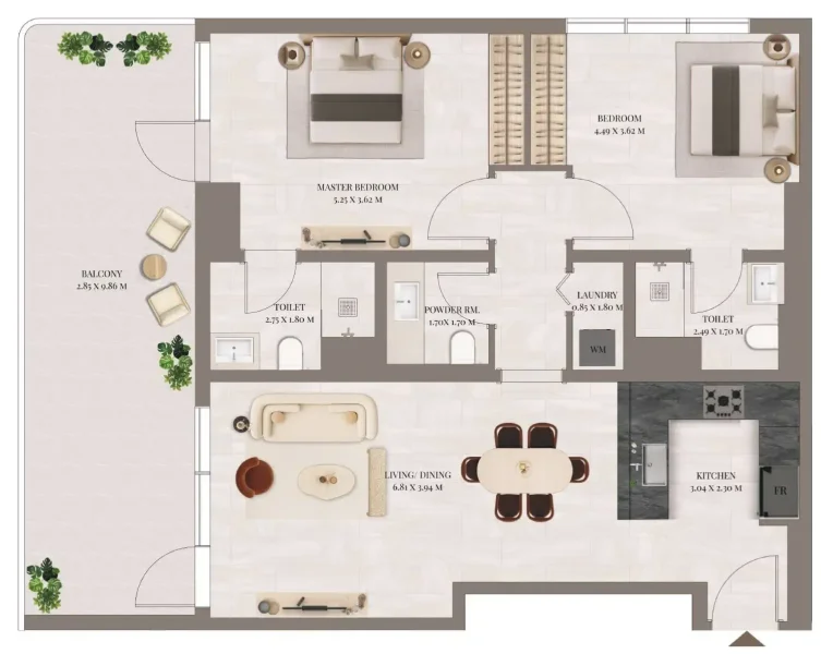 2.0 bedrooms apartments - Rivo