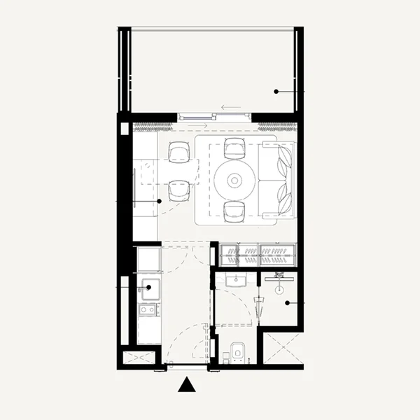 Studio Apartments -  Azizi Lina